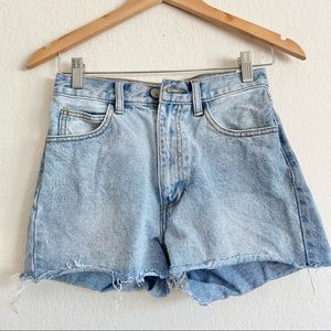John Galt Cali Denim Cutoff High Waisted Shorts